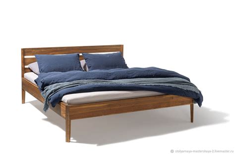 Двуспальная кровать из массива – заказать на Ярмарке Мастеров – LIJUQRU ...