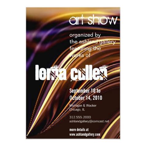 melting art show invitation | Zazzle