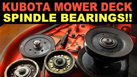 Kubota Mower Deck Belt Replacement And Idler Pulley Rebuild 51 Off
