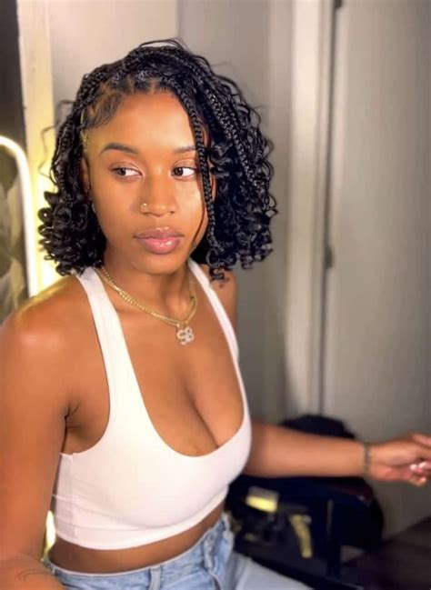 50 Boho Bob Knotless Braids Hairstyles Everyones Loving Bob Braids