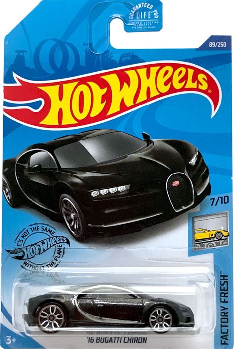 Hot Wheels Mainline Bugatti Chiron Supercar Black GHC Hot Wheels Cars Hot