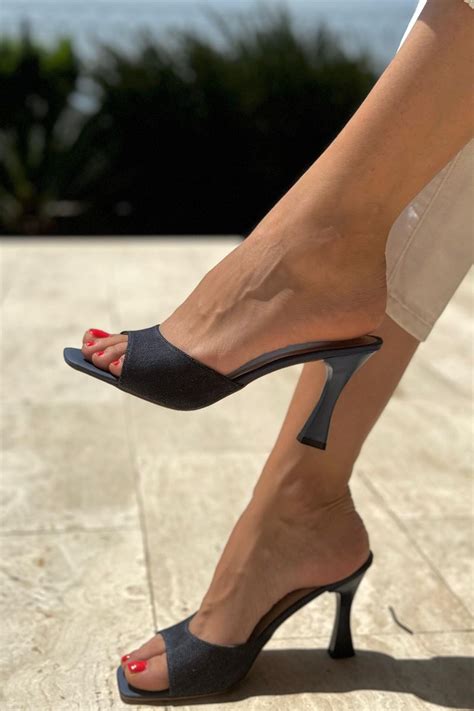 Hannah Nude Cilt Orta Topuklu Cm Topuklu Terlik