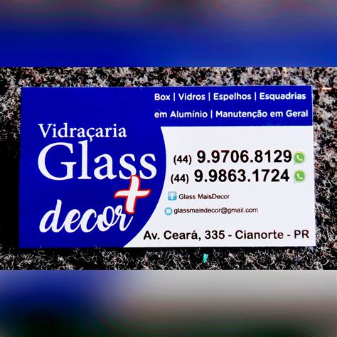 Vidraçaria Cianorte - Vidraçaria GLASS + DECOR | Cianorte PR