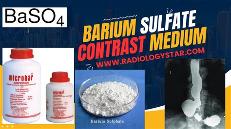 Barium Sulfate Contrast Medium