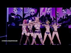Mmd K Da The Baddest Naked Dance Kda Ahri Akali Kaisa Evelynn Seraphine K Fps Xxx