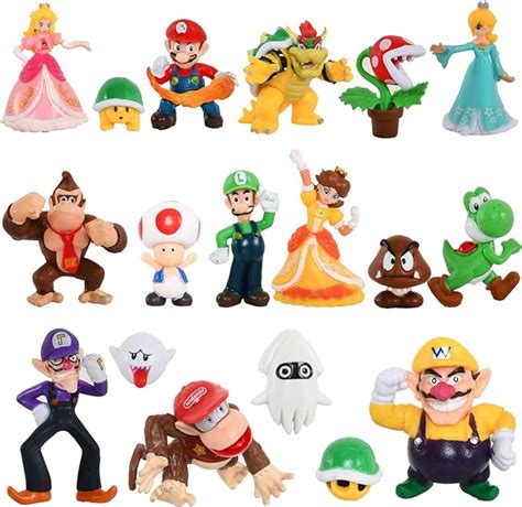 BOHEIGLD 18PCS Super Mario Toys Mario And Luigi Figures Toy Mario