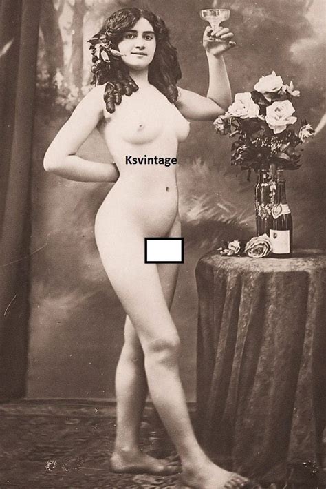 Vintage Nude Curly Dark Haired Woman Posing Art Photo 4 By 6 Etsy