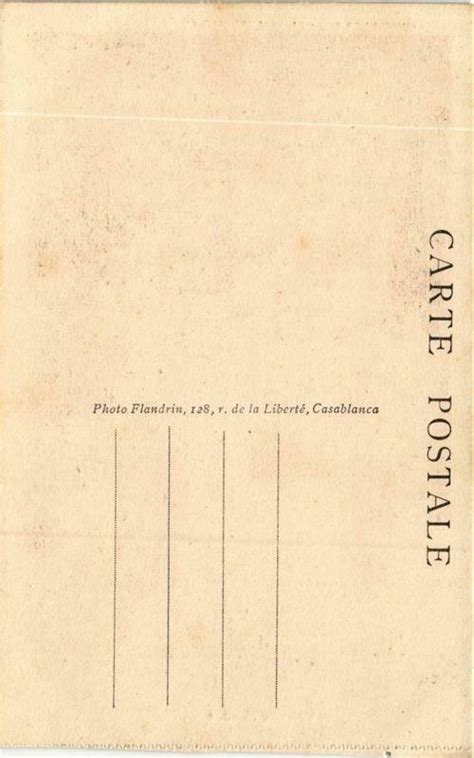 PC CPA Casablanca Quartier Reserve Prostitution FEMALE ETHNIC NUDE A11262 Europe France