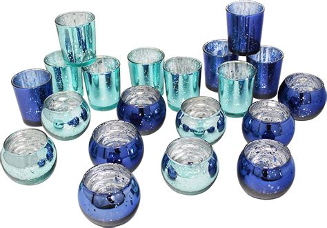 Amazon Just Artifacts 24pcs Assorted Mercury Glass Votive Candle