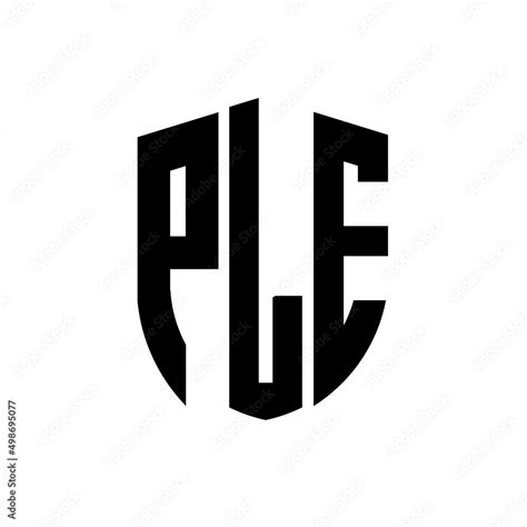 ple letter logo design ple modern letter logo  black background