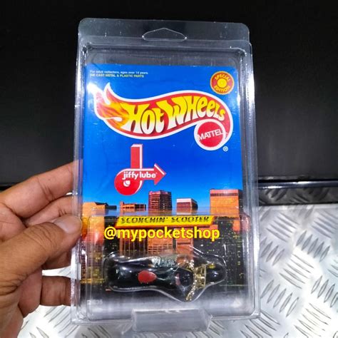 Hot Wheels Scorchin Scooter Black W Flame Hotwheels Jiffy Lube Exclusive Special