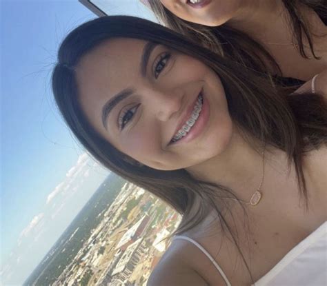 Latina With Braces Braces Colors Short Hair Glasses Light Blue Braces