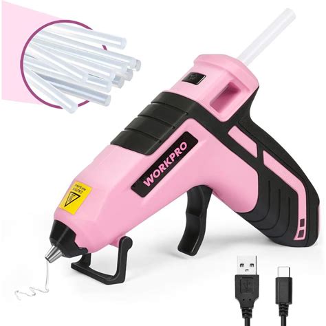 Workpro V Cordless Hot Glue Gun Upgrade Fast Preheating Smart Power Off Usb C