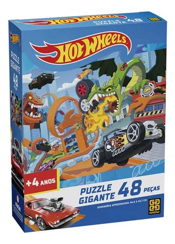 Puzzle Gigante Pe As Hot Wheels Grow
