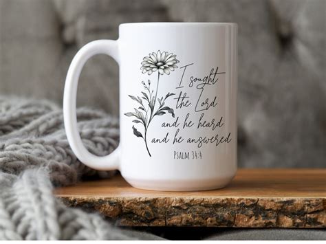 Christian Mug Scripture Coffee Mug Bible Verse Coffee Mug Christian