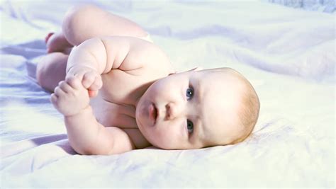 Naked Baby Sleeping On Bed Stock Footage Video Royalty Free Shutterstock