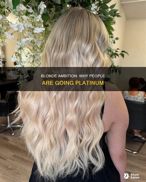 Blonde Ambition Why People Are Going Platinum ShunSalon