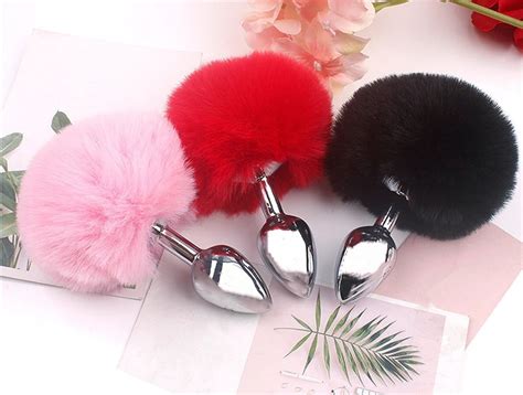 Plug Anal De Acero Inoxidable Dildo Con Cola De Conejo 13cm MercadoLibre