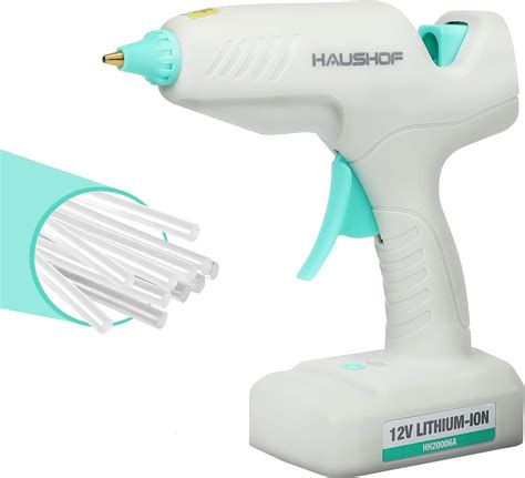 Amazon Haushof Hot Glue Gun V Cordless Glue Gun With Pcs Full Size Glue Sticks Fast