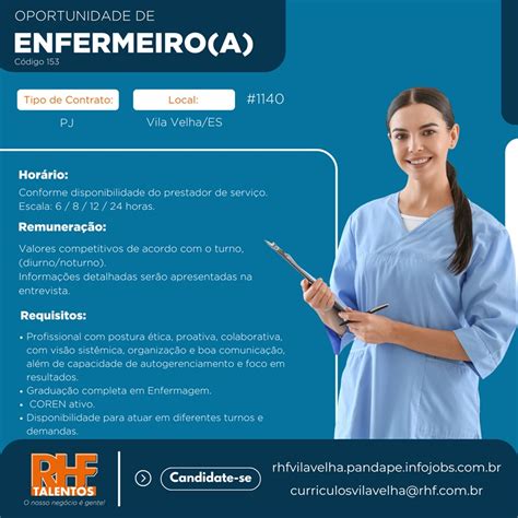 Vagas De Emprego Para Enfermeiro - Vaga para Enfermeiro(a)