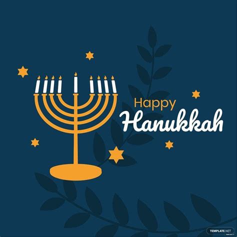 Happy Hanukkah Illustration In Psd Illustrator Eps Svg  Png