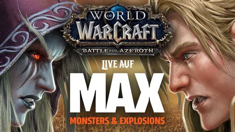 GameStar Livestream Auf MAX WoW Battle For Azeroth Release Stream