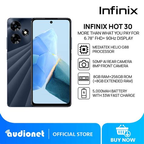 Infinix Hot Smartphone Gb Gb Helio G Fhd Hz Display Mp Ai Rear