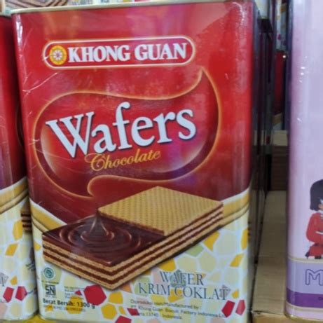 Jual Khong Guan Wafer Coklat Roti Kaleng 1300gr Biskuit Kue Kering