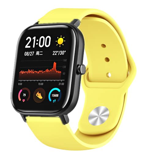 Xiaomi Amazfit Gts Sportarmband Gelb Smartwatcharmbaender De