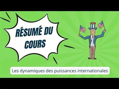 Les Dynamiques Des Puissances Internationales HGGSP 1ere YouTube