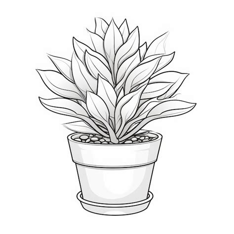 Premium Ai Image Vibrant Illustrations Of Symbolic Potted Plants Clean Sharp And Powerful