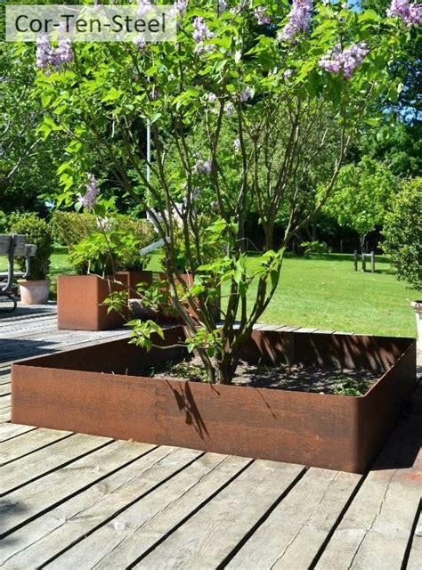 corten steel planter | Corten steel, Corten steel planters, Steel planters