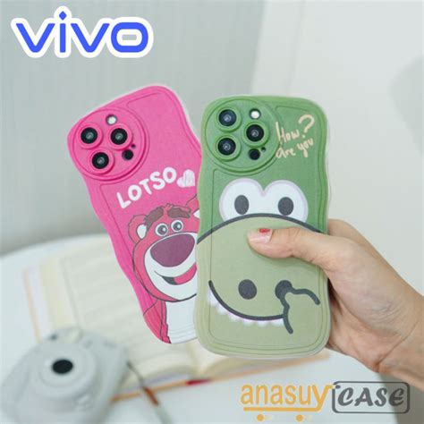 Softcase Silikon Casing Gelombang Motif GL8 For VIVO Y91 Y91C Y20 Y22