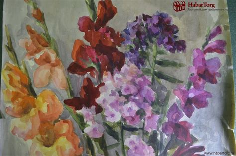 Купить Картина, рисунок "Букет цветов". Бумага, акварель. 1: цены, фото ...