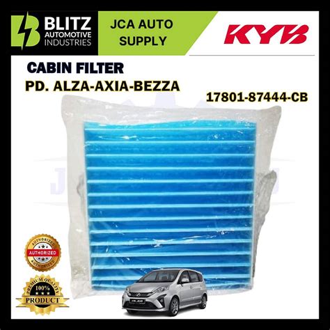 Cabin Filter Carbon Blue Perodua Alza Bezza Myvi Lagi Best Icon D20N