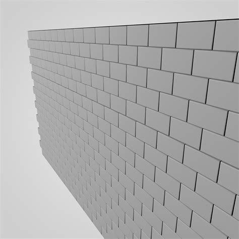 brick wall  model  ds cd dae unknown obj wrl freed