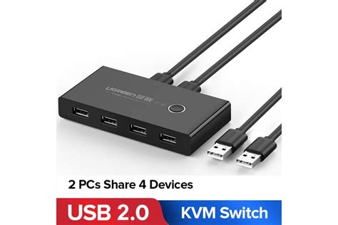 USB HUB на 2 Компьютера Коммутатор Свитч Switch KVM Ugreen USB 2.0 Цена ...