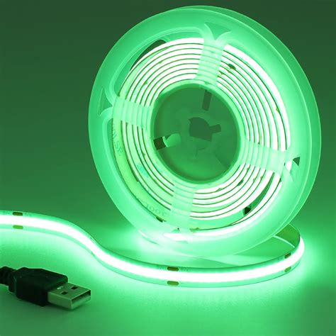 Goming Usb Cob Ruban Led Dc V Lumi Re Verte Nm M Led M Aliment