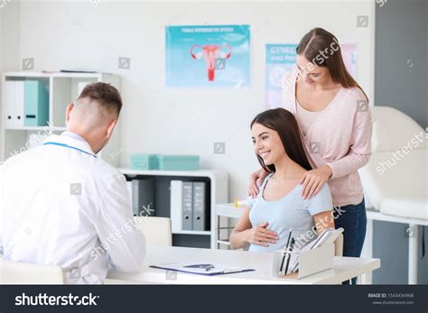 Lesbian Couple Visiting Male Gynecologist Clinic Stock Photo 1543434968 Shutterstock