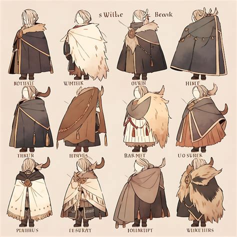 Premium Photo Anime Character Design Male Viking Wedding Fashion Fur