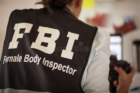 Fbi Woman With Camera In Office Agent Stock Photo Image Of