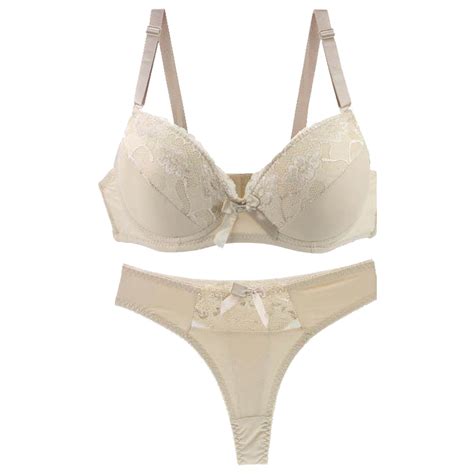 Lace Bra And Panty Set Comdrip Women S Underwire Lace Bras Pu Sh Up Bra And Bikini Pan Ties