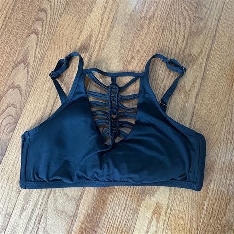 Becca Swim Becca Large Electric Current Halter Bikini Top Poshmark