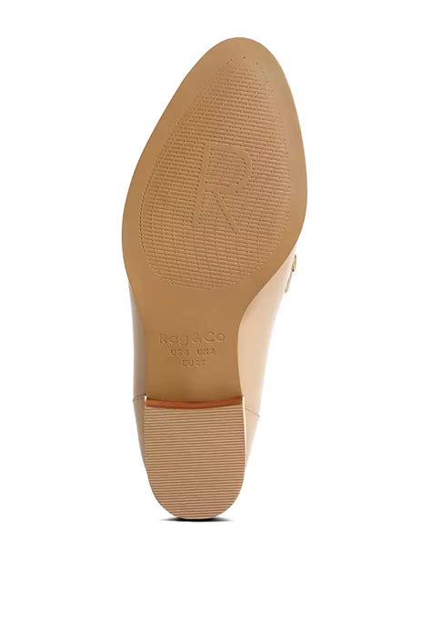 Buy Rag CO Nude Leather Slip On Online ZALORA