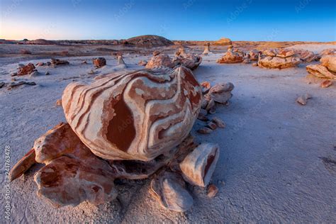 Bisti De Na Zin Wilderness Area New Mexico Hoodoos And Egg Like