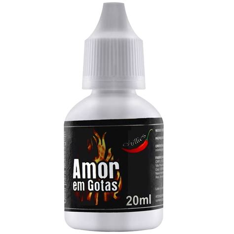 Óleo Excitante Amor Em Gotas Hot 20ml Chillies Sexshop Loja Pimenta