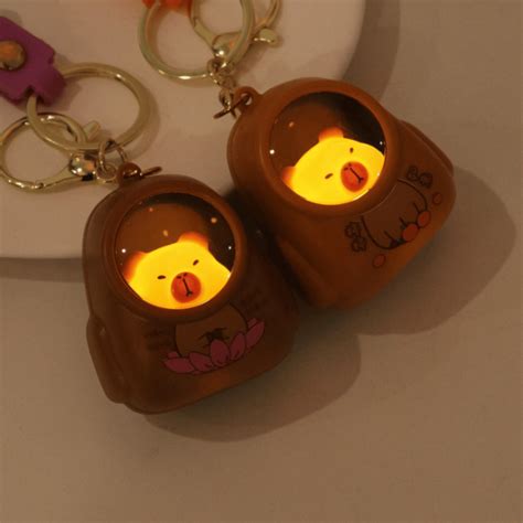 Móc Khoá Capybara Hot Trend Có Đèn Phát Sáng Móc Chìa Khóa Cute Life Plus MK01 Shopee Việt Nam