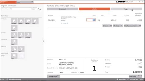 Uso Del Facturador Tango Software Gesti N Youtube