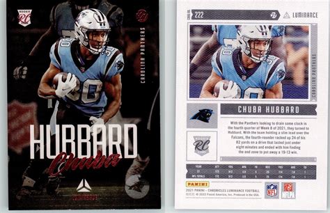 Chuba Hubbard Chronicles Luminance Pink Panthers Rc Rookie Ebay