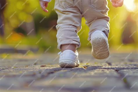 Premium Photo Babys First Steps Generative Ai